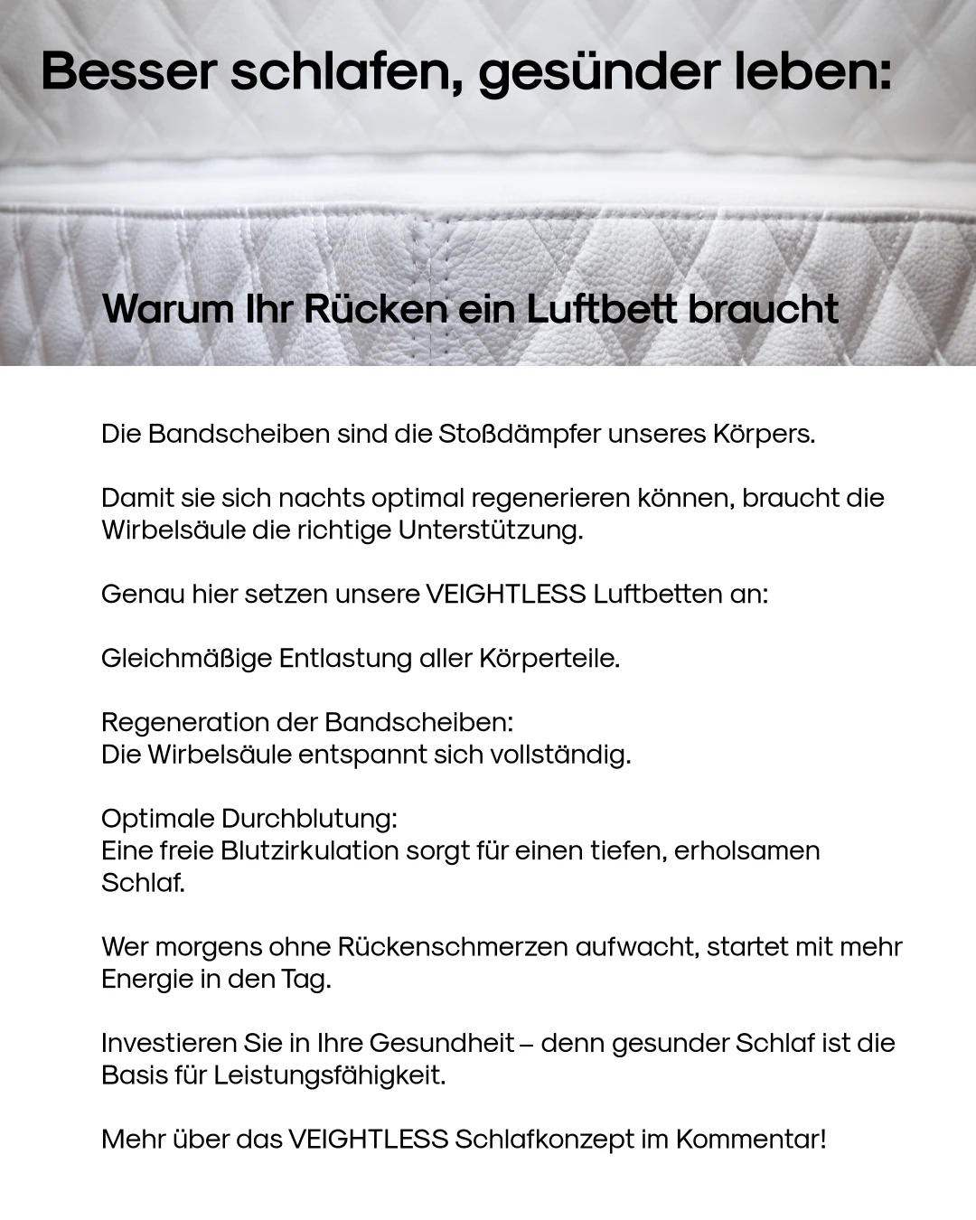 Besser schlafen, gesünder leben:
