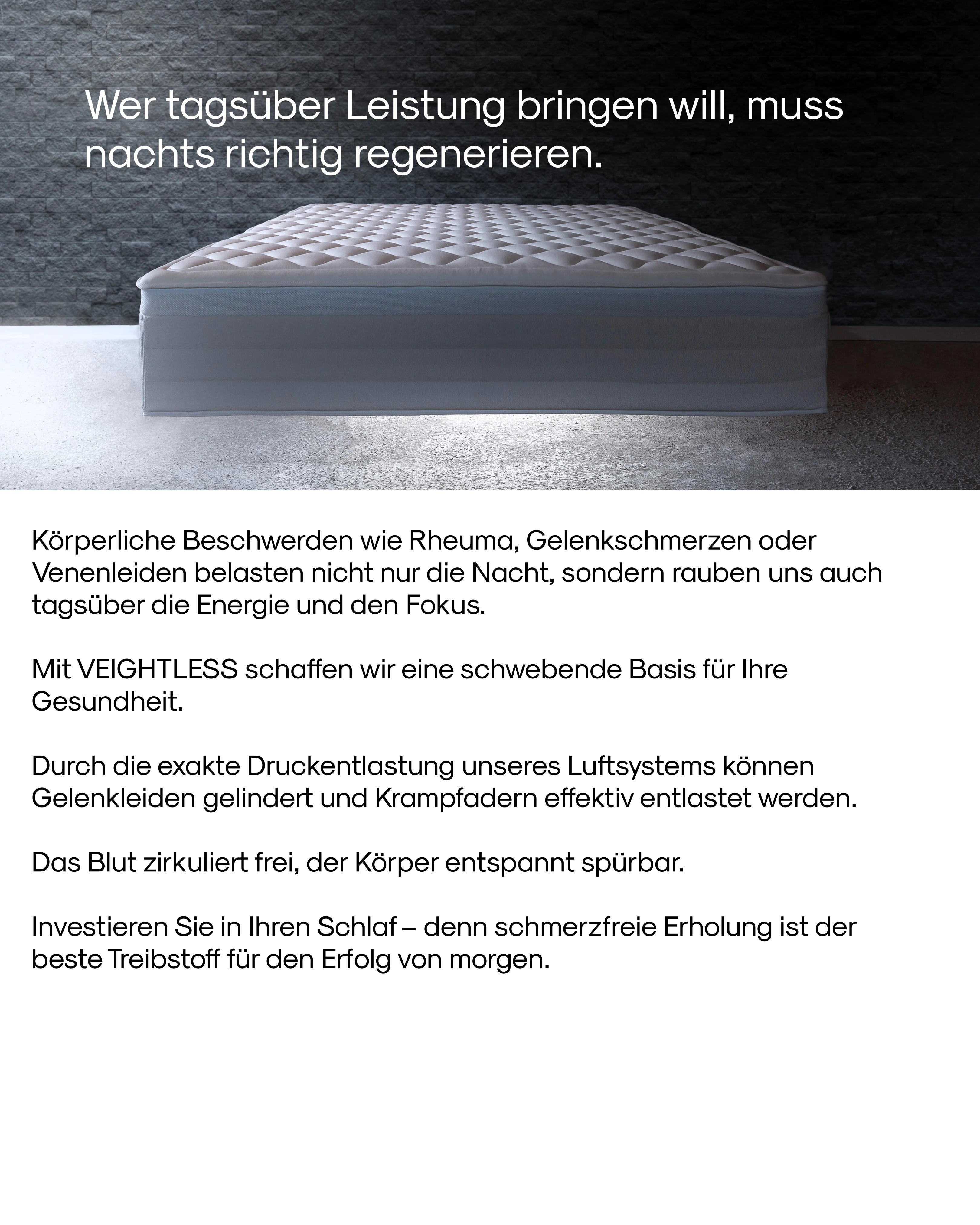 Wer tagsüber Leistung bringen will, muss nachts richtig regenerieren.