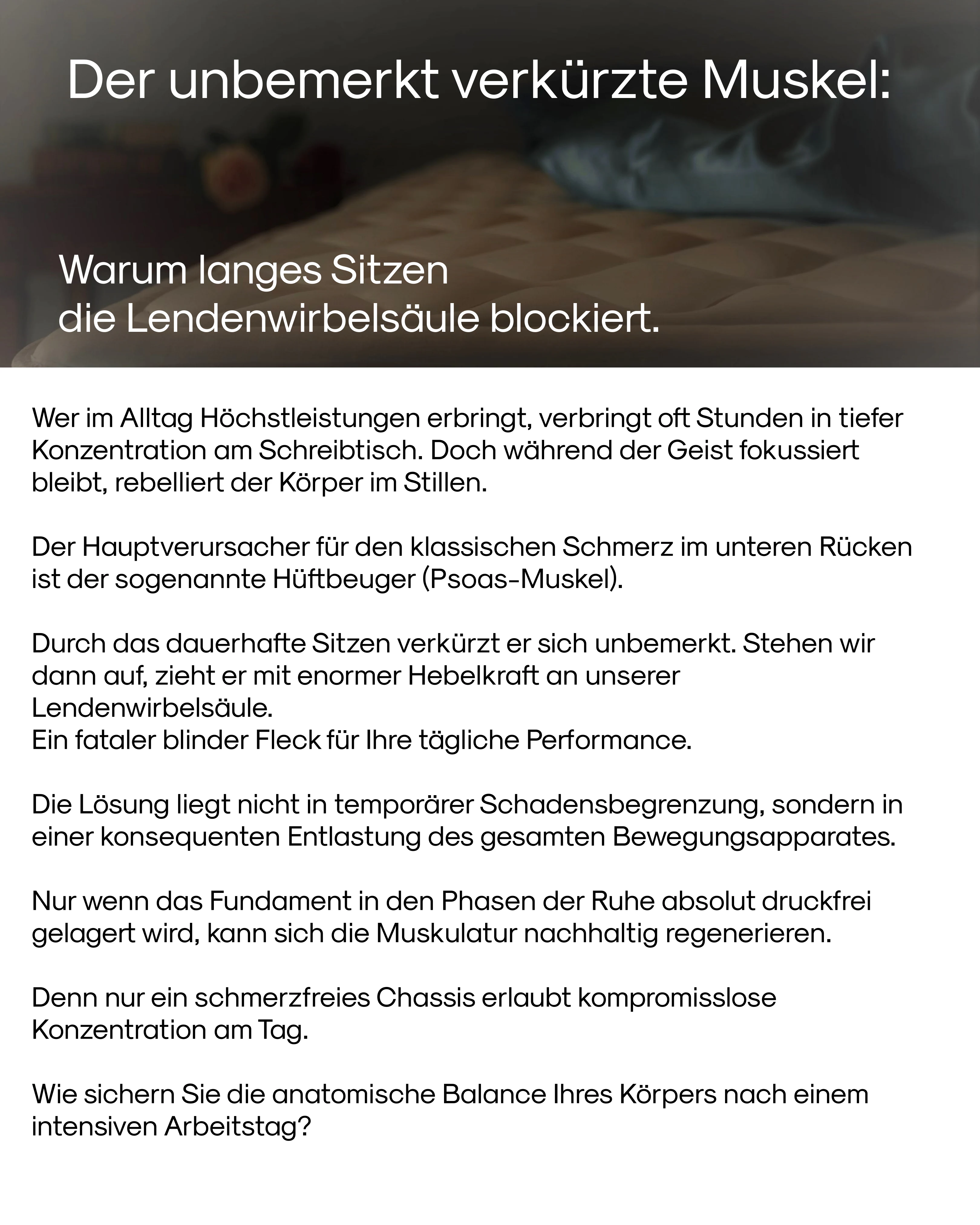 Der unbemerkt verkürzte Muskel: