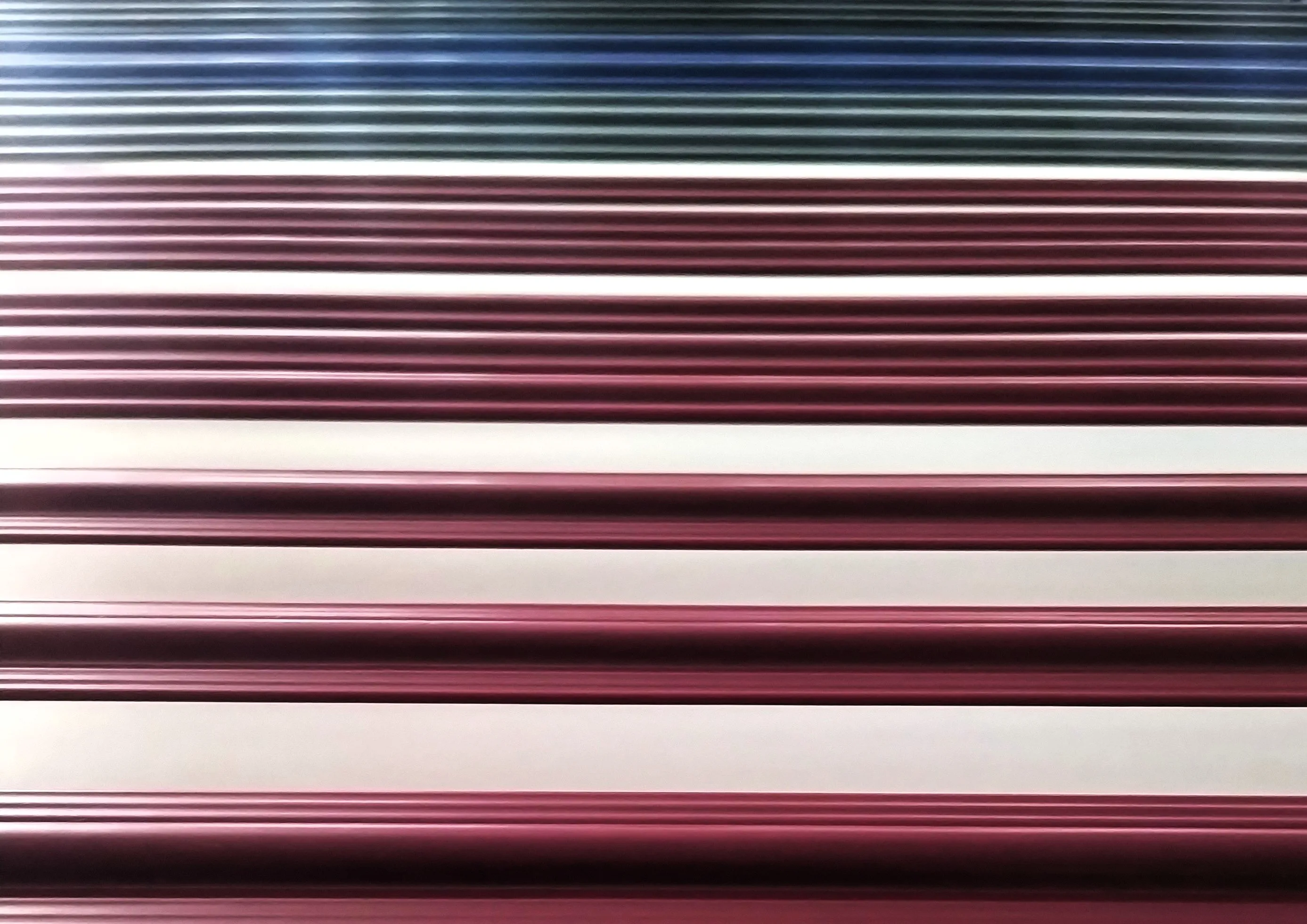 Ausschnitt einer integrierten Fiberglas-Federung mit 33 Leisten