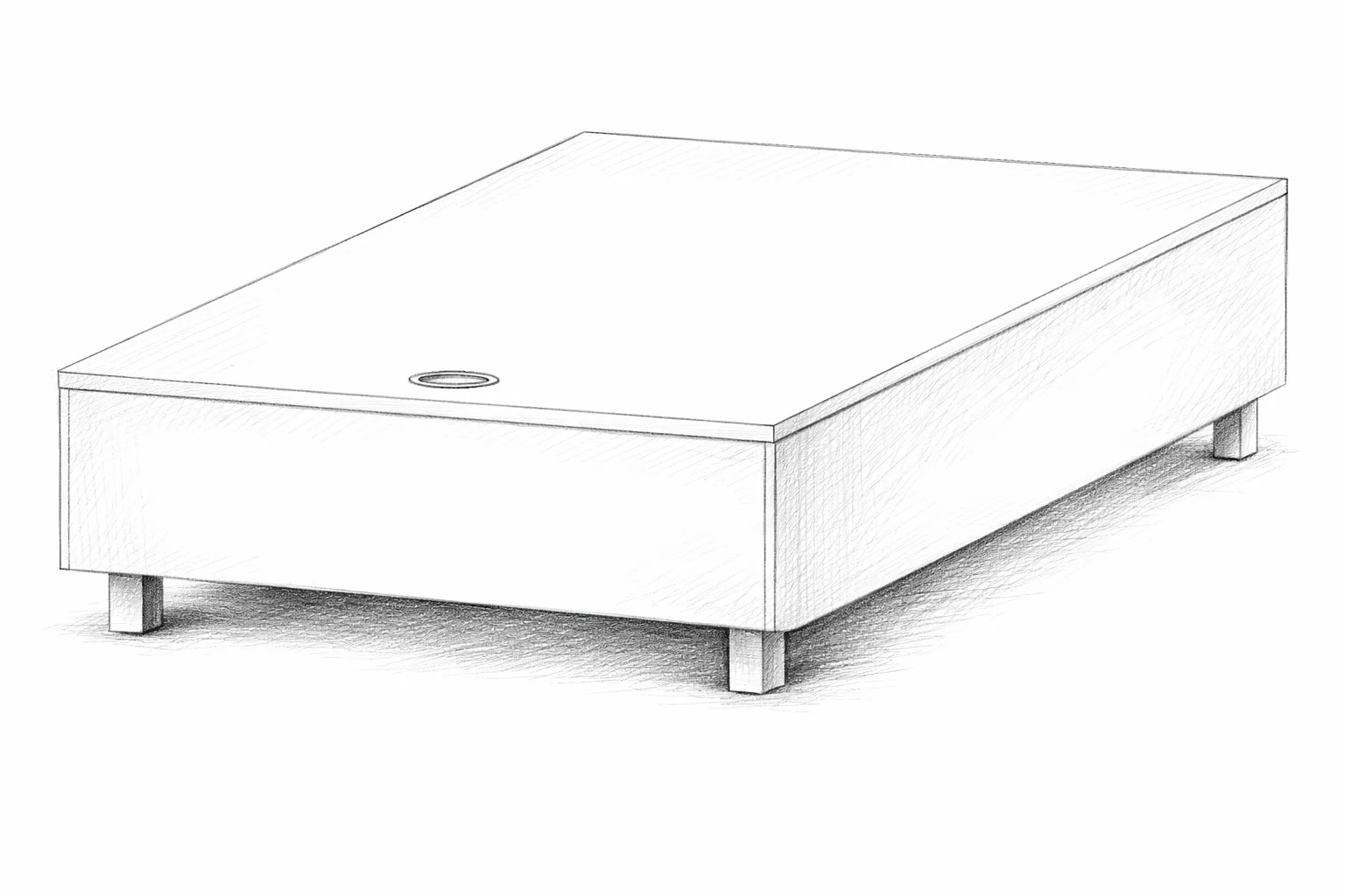 Unterbau B200 – Zeichnung Ansicht